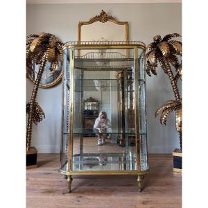 Vitrine d’exposition en bronze du XIX ème siècle