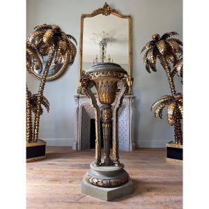 Colonne “aux boucs” de style Louis XVI d’époque Napoléon III