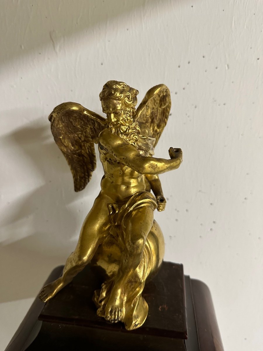 Régulateur De Parquet d'époque Régence En Marquète Et En Bronze Doré De Qualité-photo-1