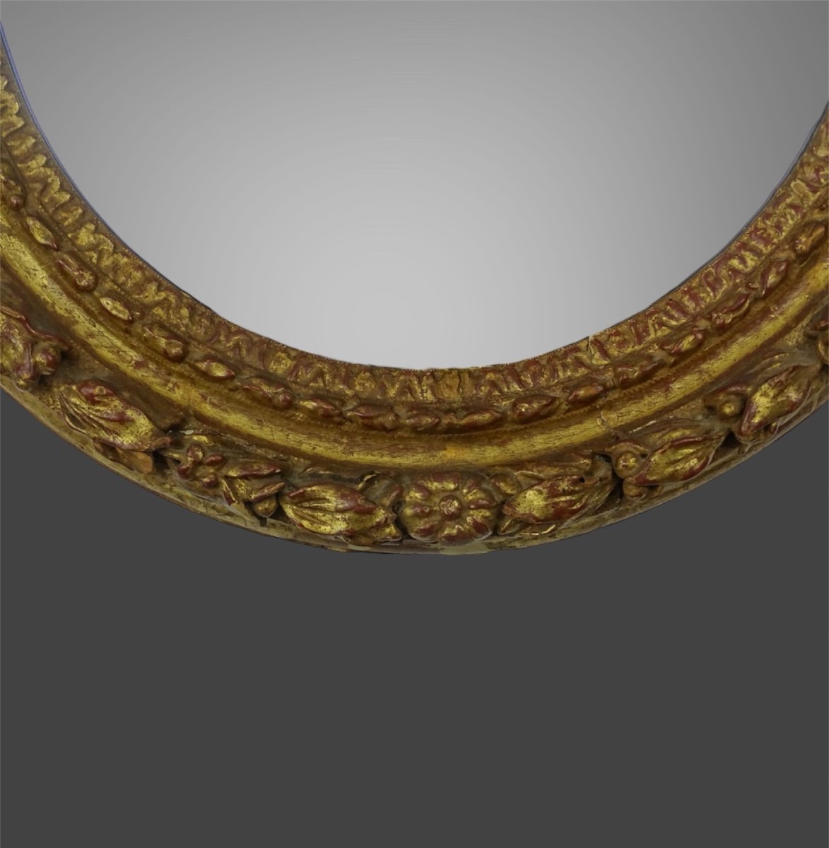 Miroir En Bois Doré d'époque Louis XVI - XVIIIème Siècle-photo-4