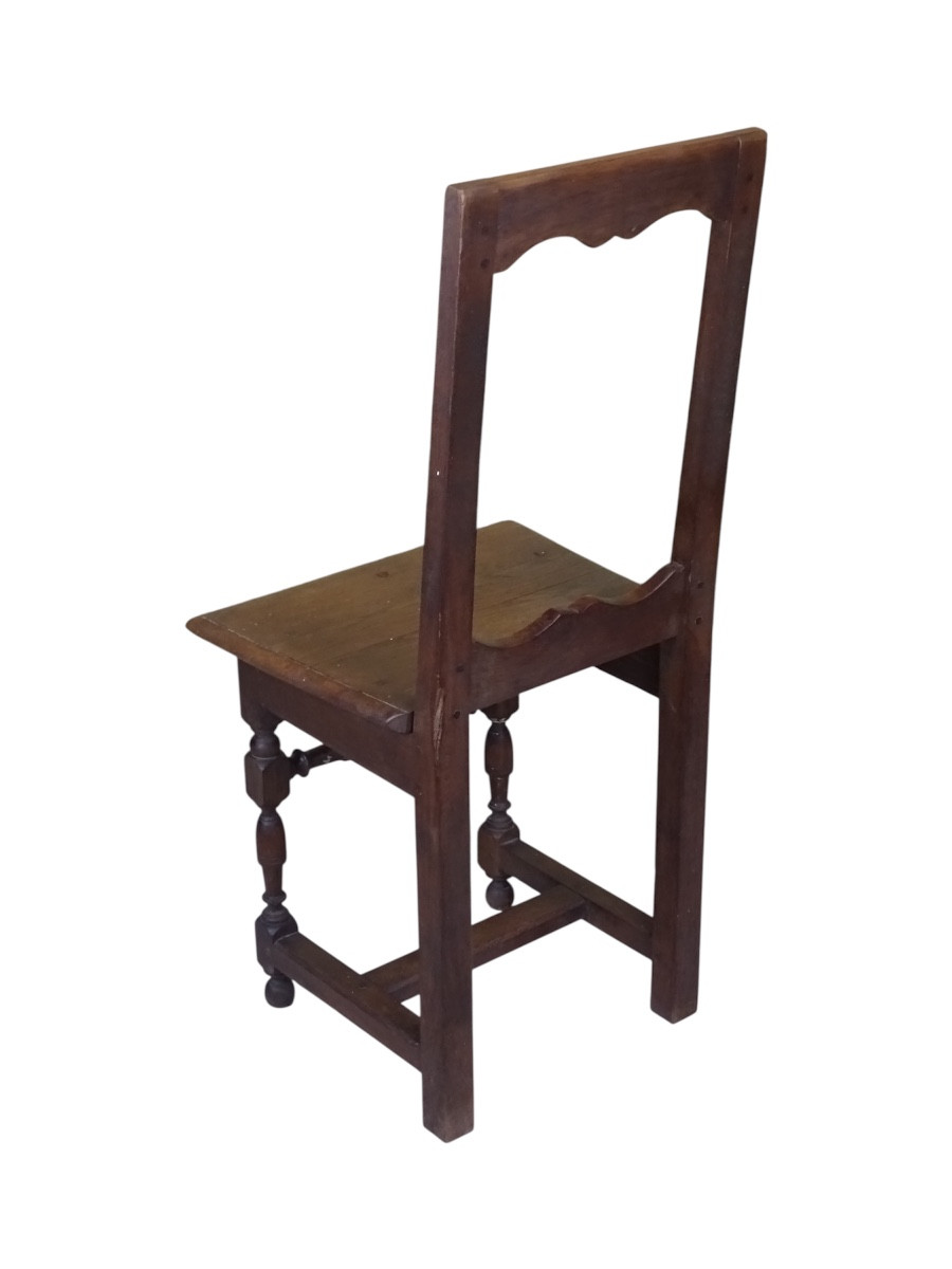 Set Of 12 Turned And Molded Wooden Chairs, France, 19th Century-photo-3