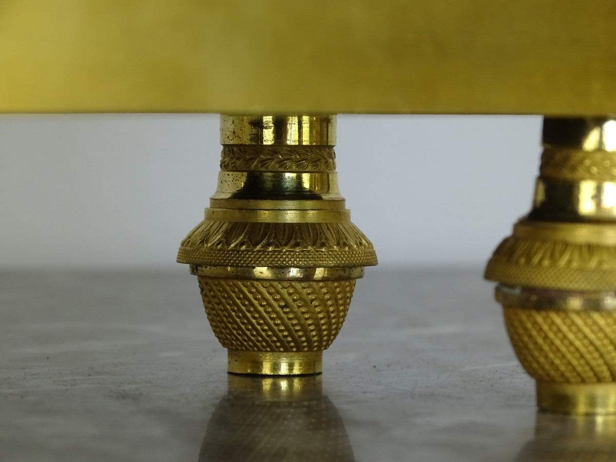 Pendule Empire -allégorie de l’Histoire et de la Gloire, signée Fleschelle à Paris - circa 1815-photo-3