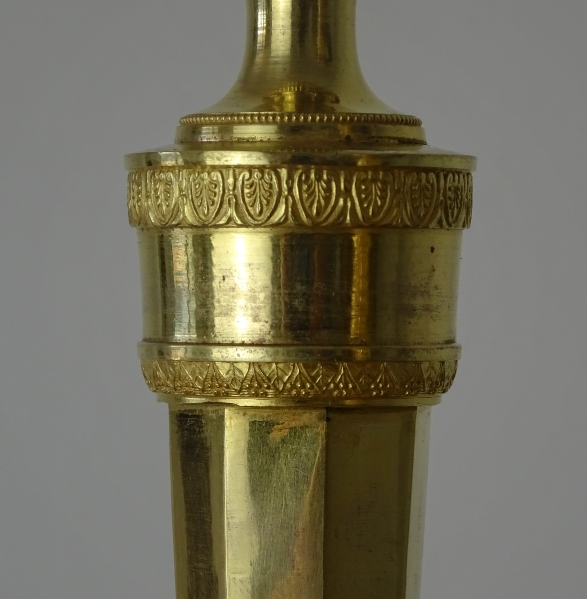 Claude Galle - Paire de bougeoirs - flambeaux d'époque fin XVIIIème - Louis XVI - Directoire-photo-2