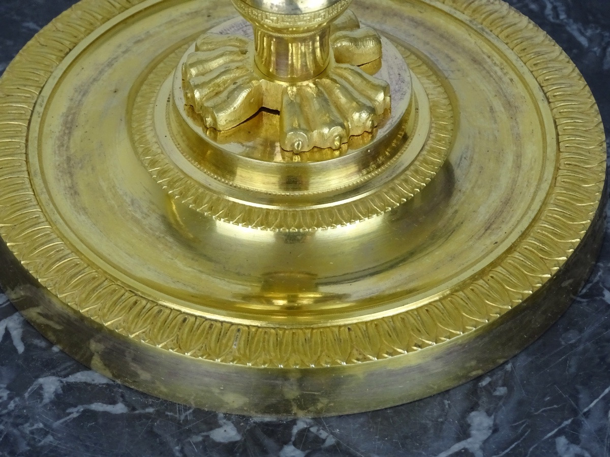 Claude Galle - Paire de bougeoirs - flambeaux d'époque fin XVIIIème - Louis XVI - Directoire-photo-7