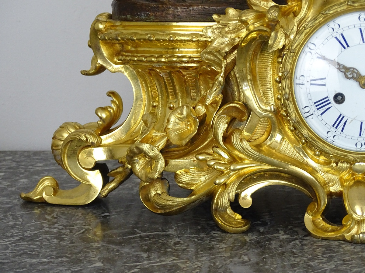 Clock Known As "abundance" - Second Half Of The 19th Century - Napoleon III-photo-4
