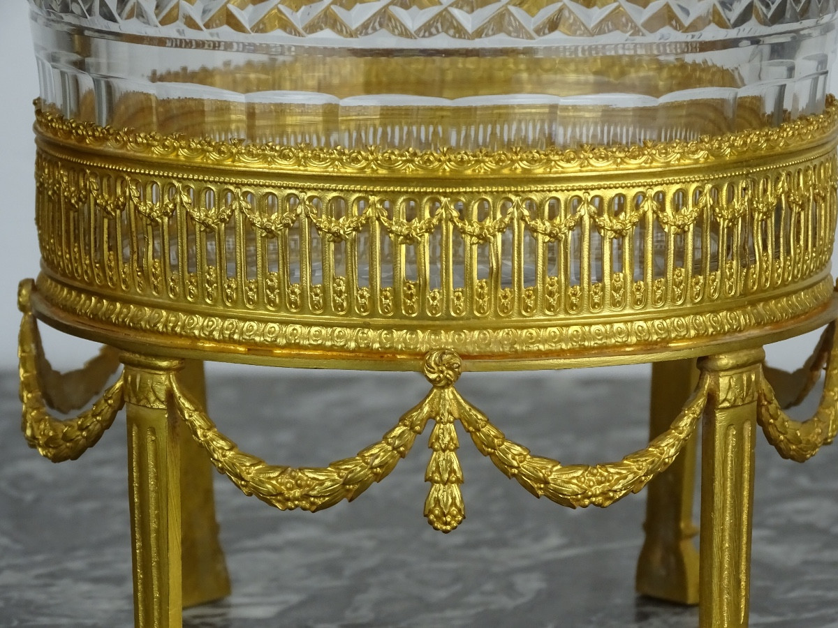 Gilt Bronze And Crystal Cup From The Restoration Period - First Half Of The 19th Century-photo-2
