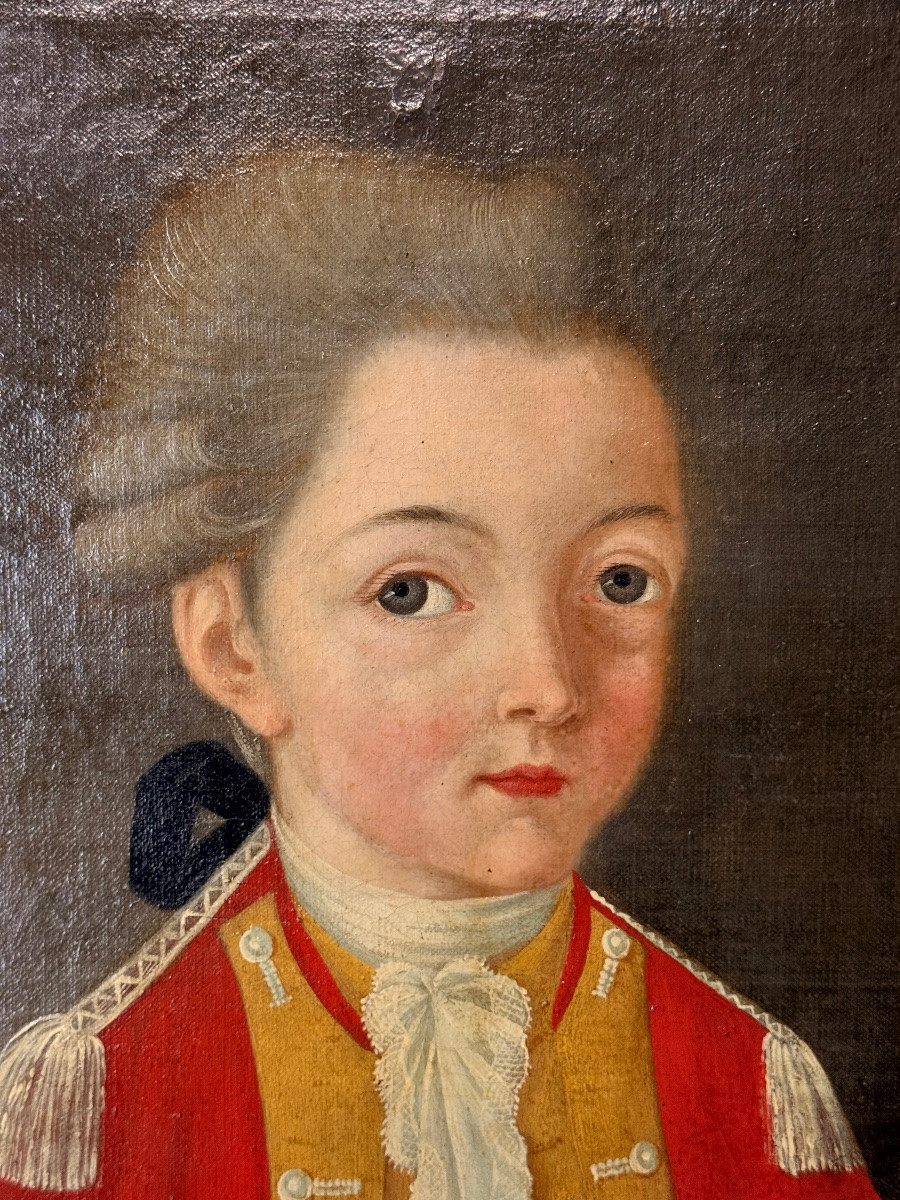 Central European School, Late 18th Century – Pair Of Portraits Of Children: “young Girl -photo-2