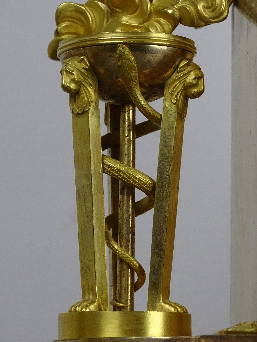 Important Directoire Period Clock - Cleopatra's Final Decision-photo-4