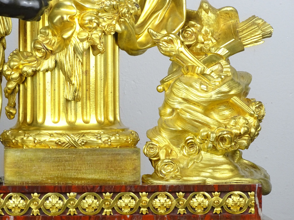 A. Beurdeley And Fd. Berthoud - Important Complication Clock - Cupid - Date-photo-3