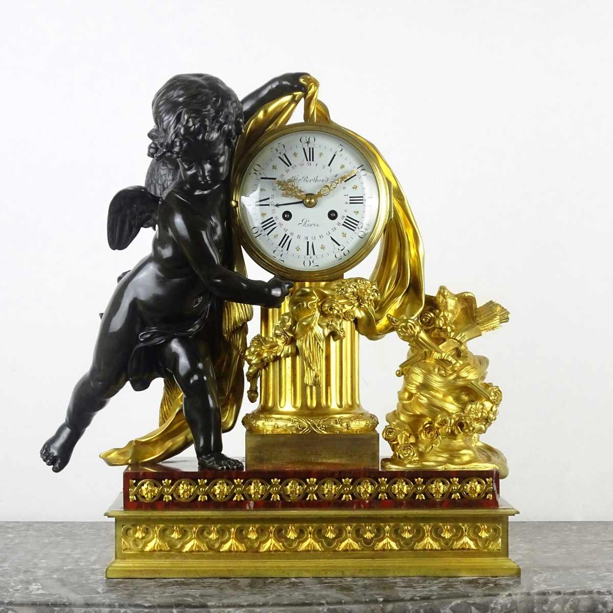 A. Beurdeley And Fd. Berthoud - Important Complication Clock - Cupid - Date