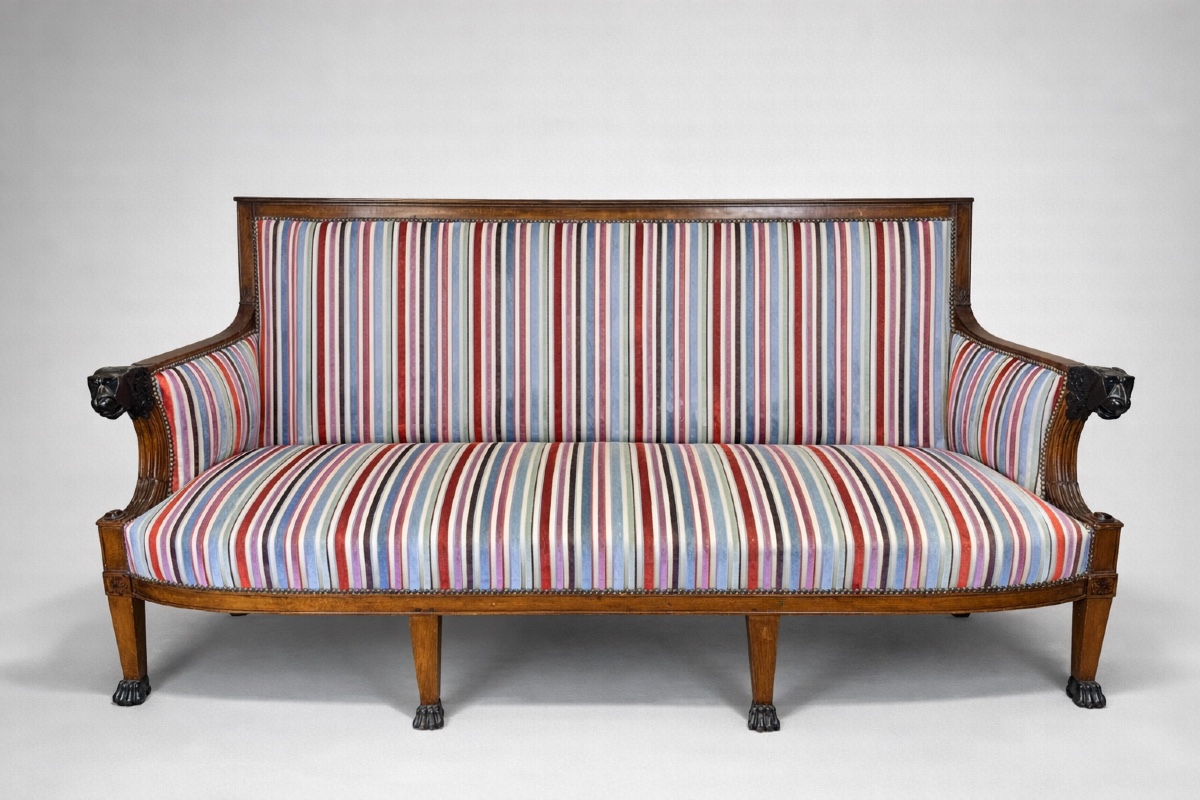 Important Empire Period Salon - Lion Heads And Claw Feet - Dlg De Jacob-photo-4