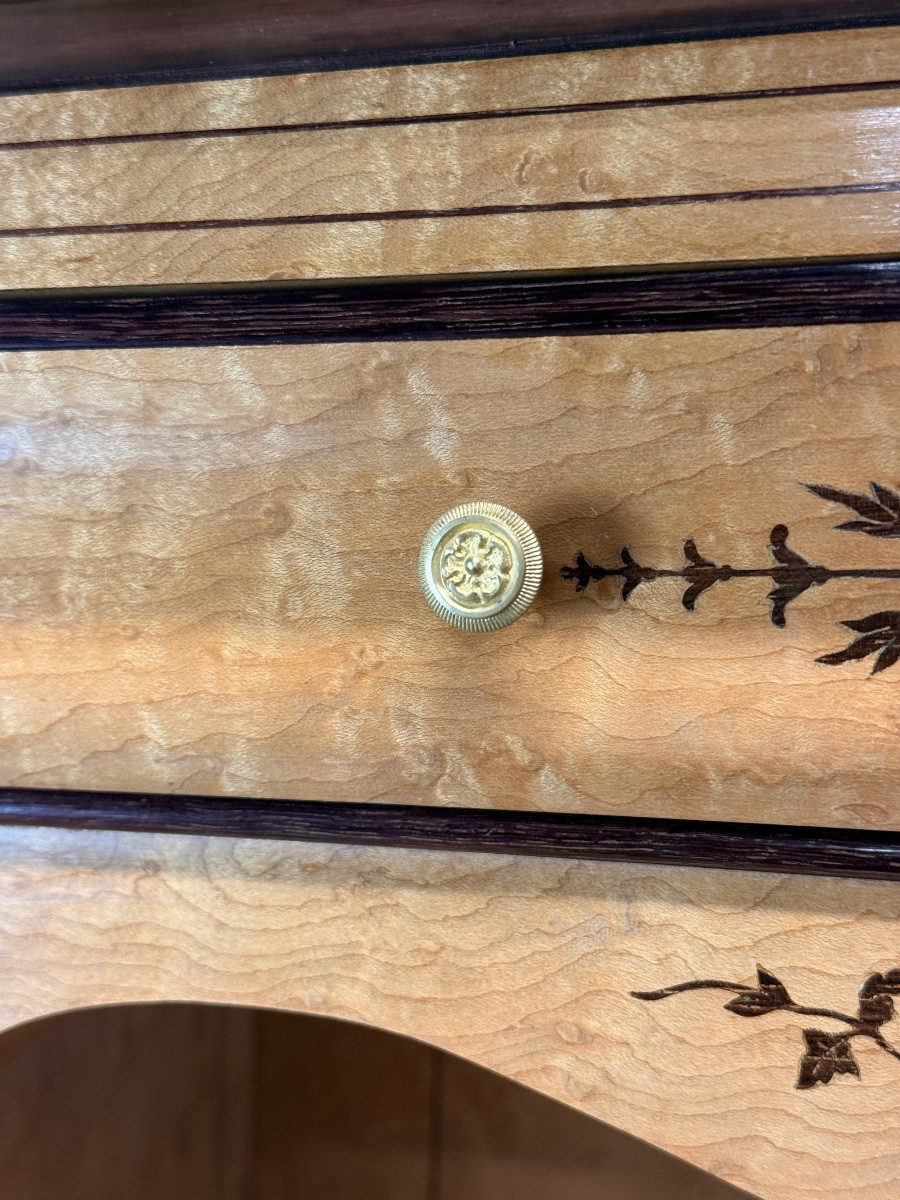 Secrétaire à Doucines en Placage de Palissandre - époque Charles X, Circa 1830-photo-4