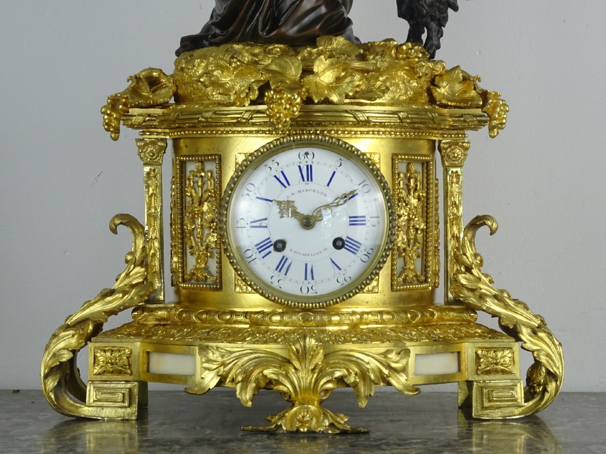 Important Period Clock From The Napoleon III Era - -photo-4