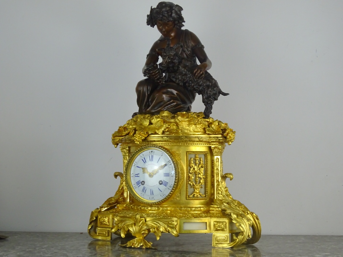 Important Period Clock From The Napoleon III Era - -photo-1