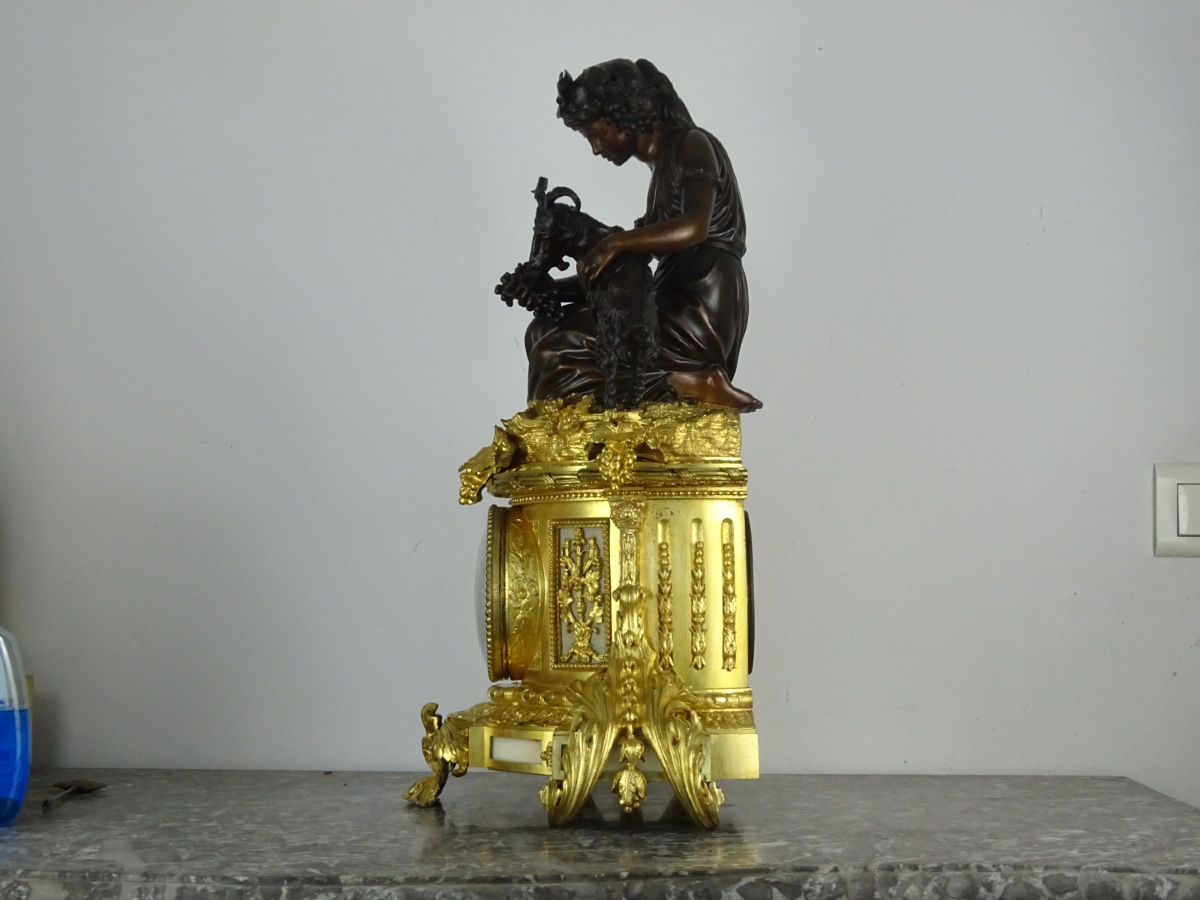 Important Period Clock From The Napoleon III Era - -photo-2