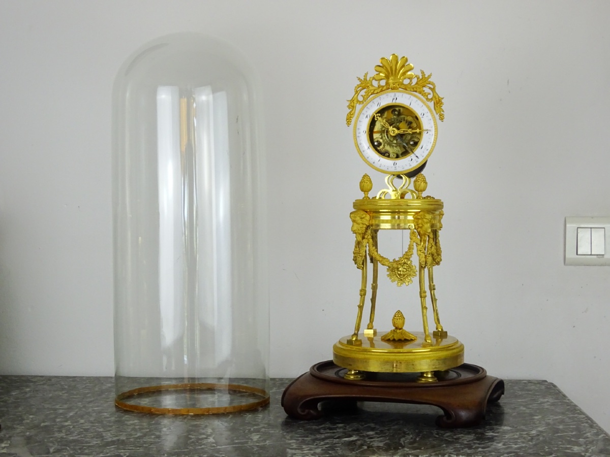 Gaston Jolly - Directoire-period Skeleton Clock With Date Display - Paris, Circa 1795–1799-photo-3