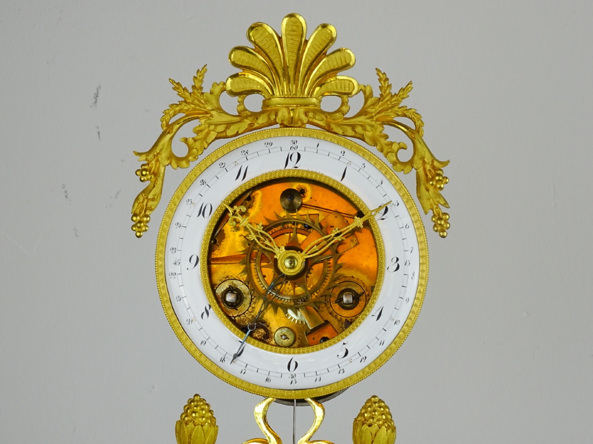 Gaston Jolly - Directoire-period Skeleton Clock With Date Display - Paris, Circa 1795–1799-photo-4