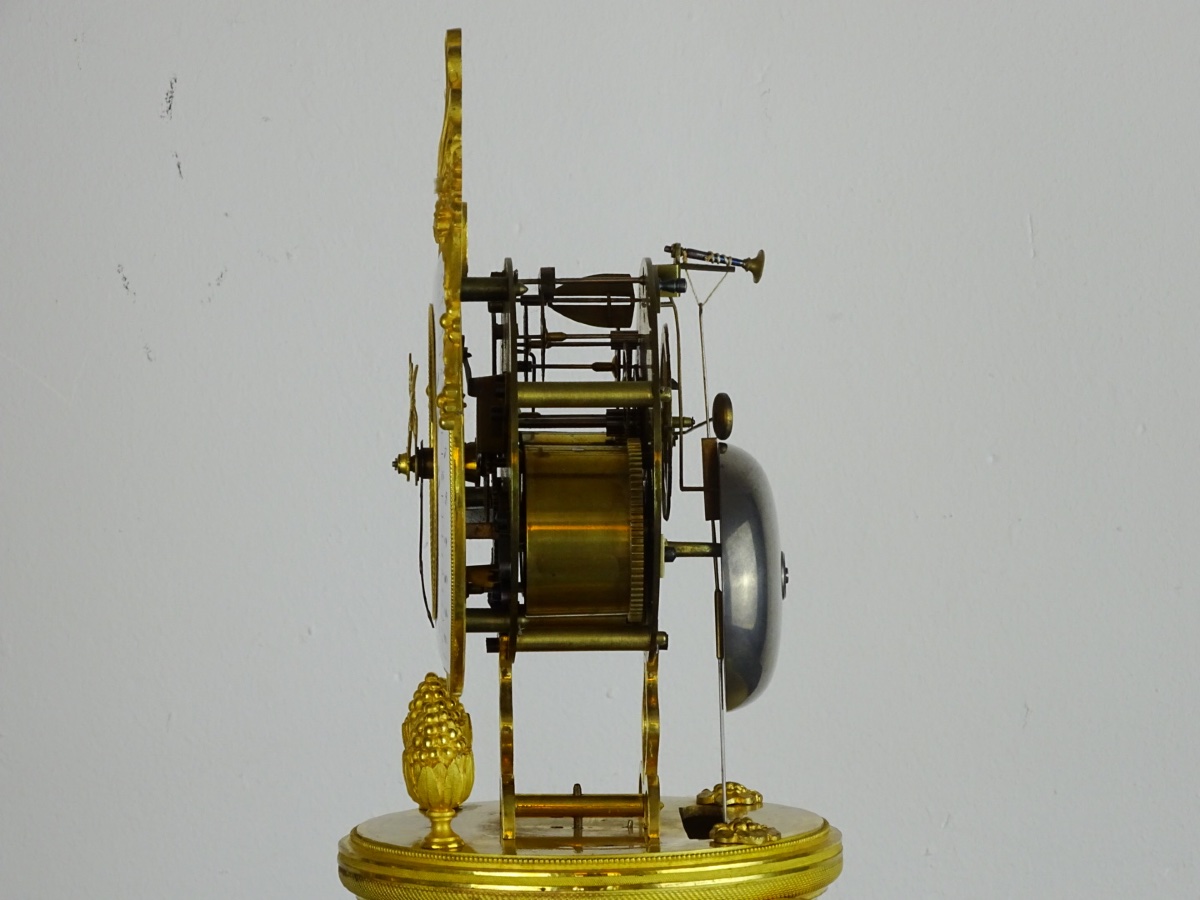 Gaston Jolly - Directoire-period Skeleton Clock With Date Display - Paris, Circa 1795–1799-photo-6