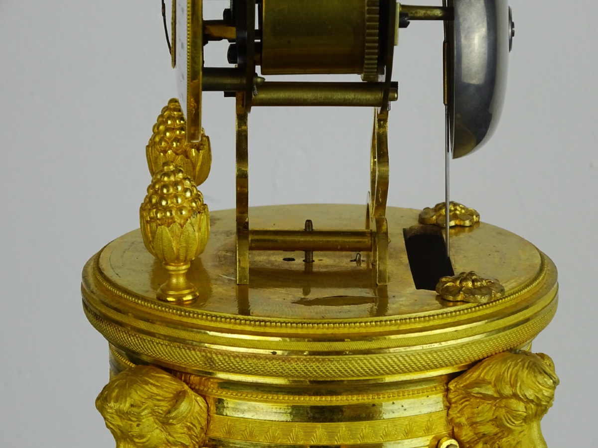 Gaston Jolly - Directoire-period Skeleton Clock With Date Display - Paris, Circa 1795–1799-photo-7