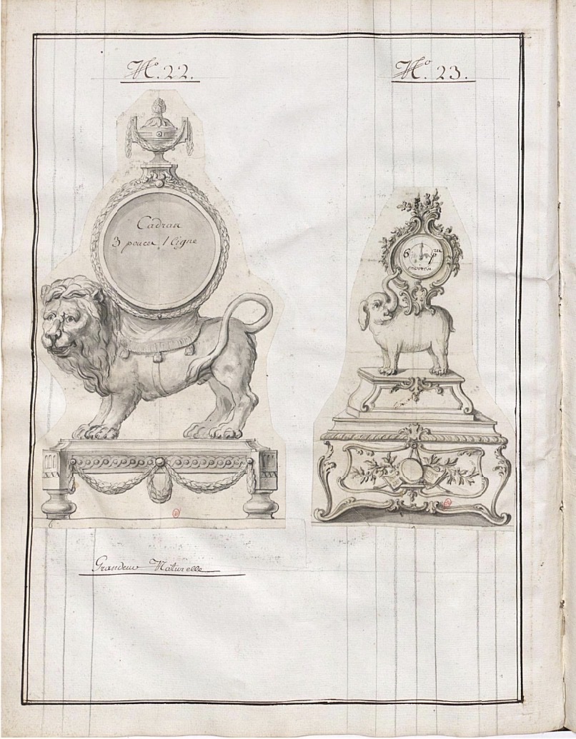 François VION - Pendule au Lion d'époque Louis XVI, Vers 1770 - Bronze Patiné et Doré-photo-7