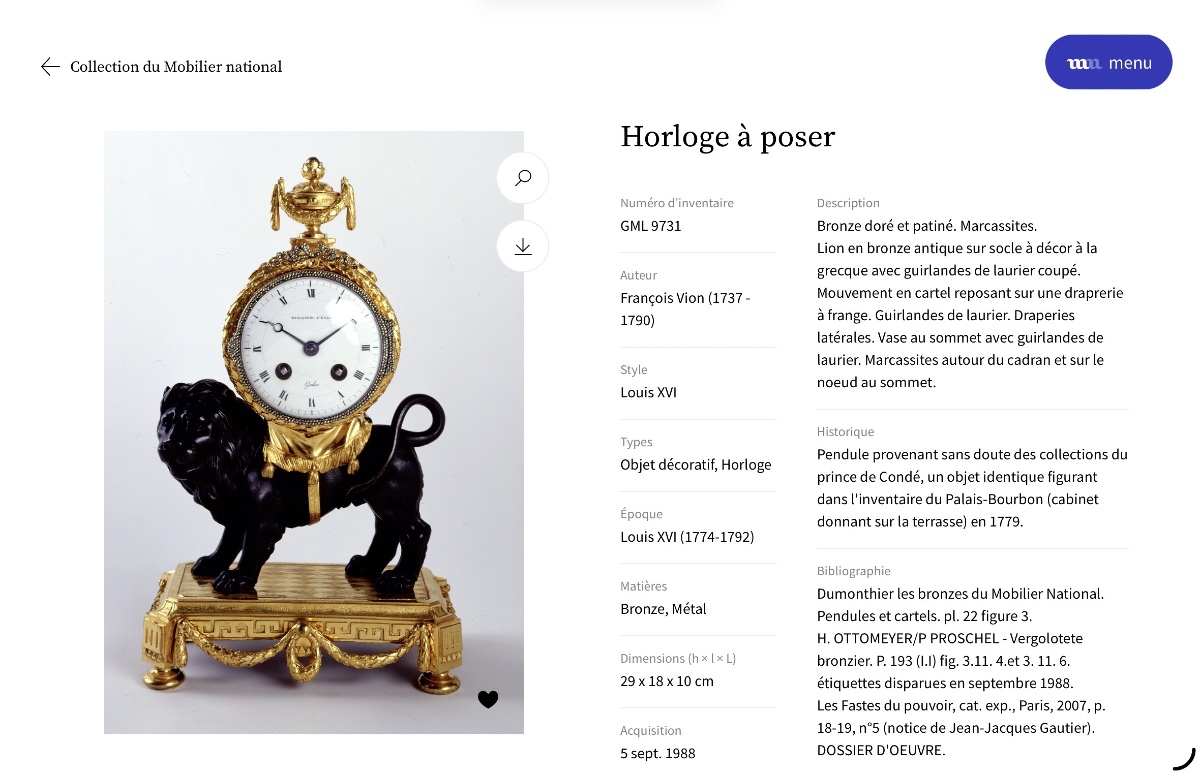 François VION - Pendule au Lion d'époque Louis XVI, Vers 1770 - Bronze Patiné et Doré-photo-8