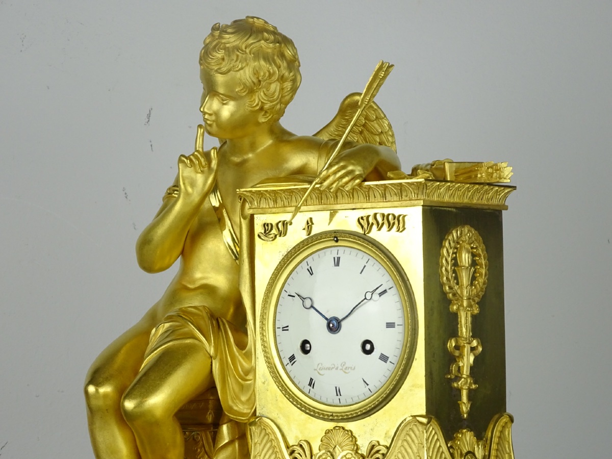 Claude-François RABIAT - Silence, Garde à Vous - Exceptionnelle Pendule d'époque Empire - 1809-photo-1