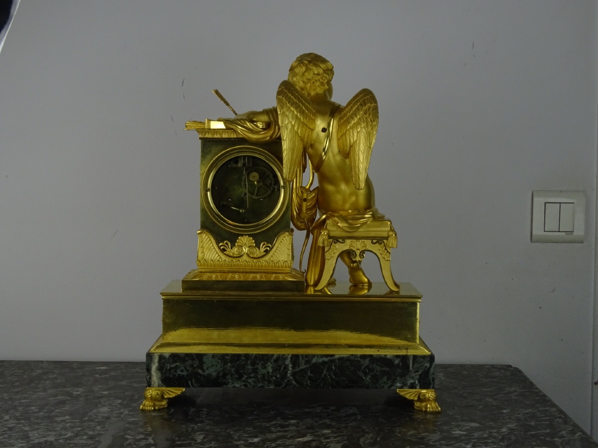 Claude-François RABIAT - Silence, Garde à Vous - Exceptionnelle Pendule d'époque Empire - 1809-photo-6