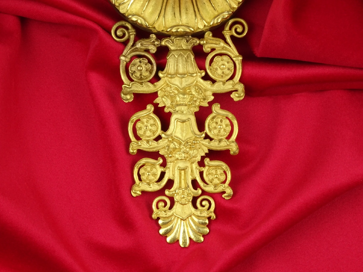 Paire d’Appliques en Bronze Doré d’Époque Empire - 3 Bras de Lumière - Paris vers 1810-photo-4