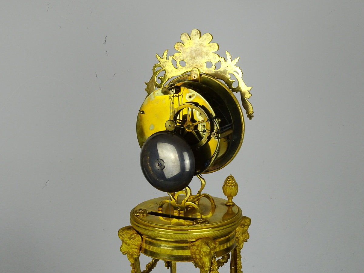 GASTON JOLLY - Pendule Squelette au Quantième d'époque Directoire - Paris vers 1795-1799-photo-8