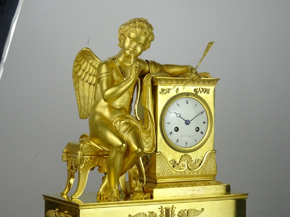 Claude-françois Rabiat - Silence, Attention - Exceptional Empire-period Clock - 1809-photo-4