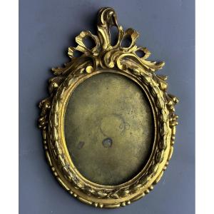 Miniature Gilt Bronze Frame, Louis XV Period - Transition