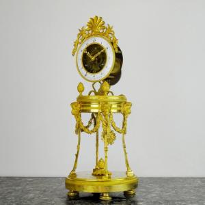 GASTON JOLLY - Pendule Squelette au Quantième d'époque Directoire - Paris vers 1795-1799