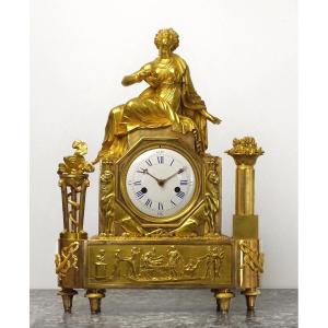 Importante Pendule d’époque Directoire - L’ultime Décision de Cléopâtre - Paris vers 1795-1799