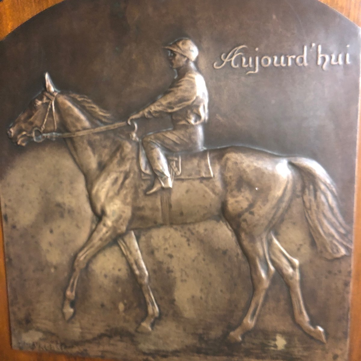 Devreese 19th-20th Belgian Bronze Rider Aujourd'hui Today Horse Riding Race