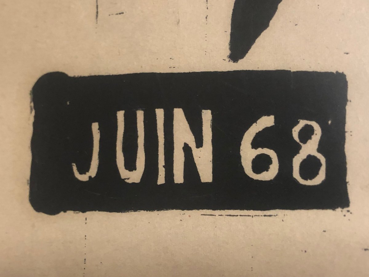 Rare Poster May June 68 Citroën Treason Alert Cgt-photo-2