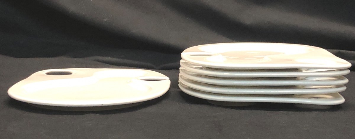 6 Paul Bocuse Villeroy And Boch Cocktail Plates (35 Available In Total)-photo-4