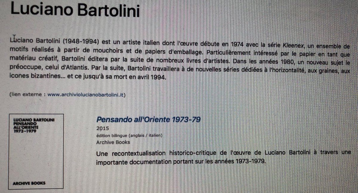 Luciano BARTOLINI 1948-1994 Italie Aquarelle 1985 Provenance Galerie Parisienne-photo-4