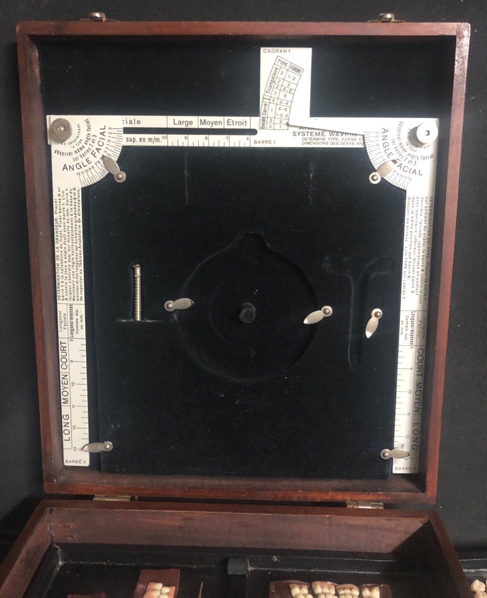RARE valise d’ échantillons de dents pour Prothésiste Dentaire Dentiste Dent-photo-4