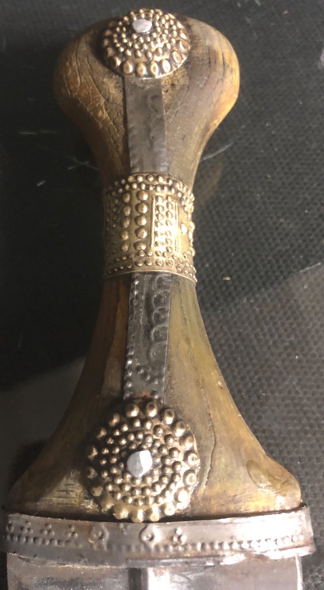 Jambiya Old Dagger From Yemen Oriental Traditional Djambiya-photo-2