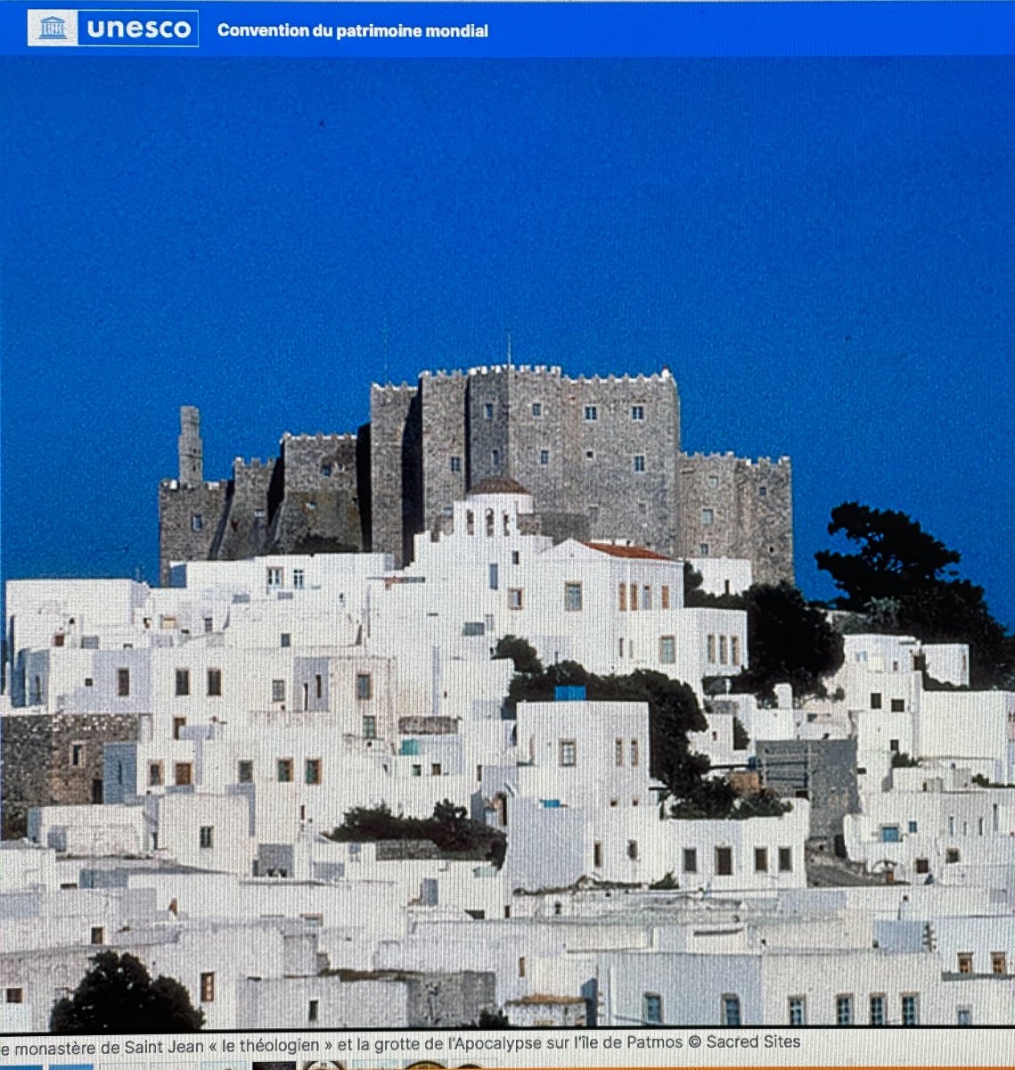 Claude DECHEZELLE 1928-2003 RARE Huile PATMOS Ruelle de CHORA île blanche en Grèce Blanc -photo-8