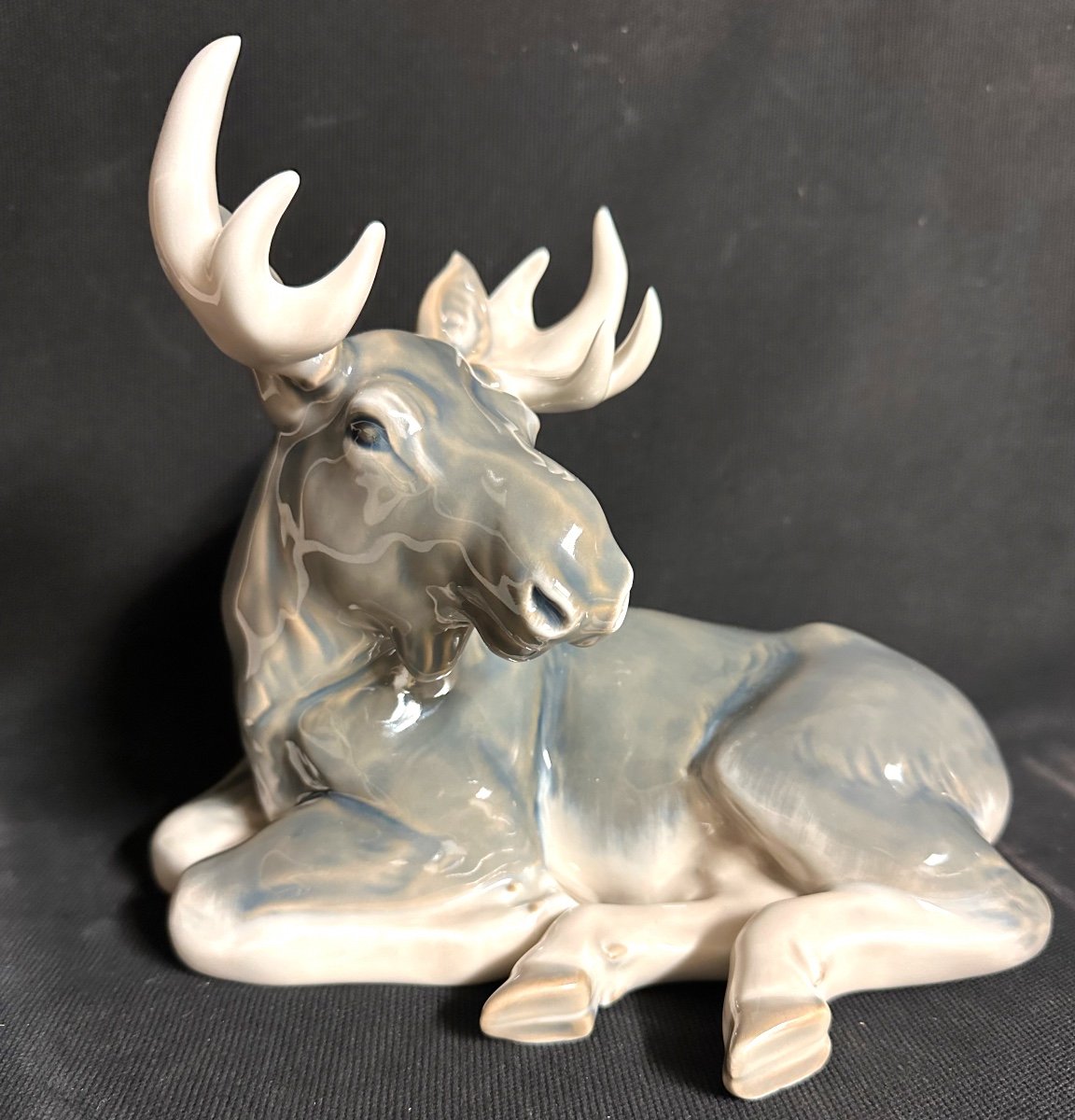 Grand Moose Royal Copenhagen 25 Cm Porcelain Design Knudsen Kyhn Bing Grondahl Copenhagen Denmark