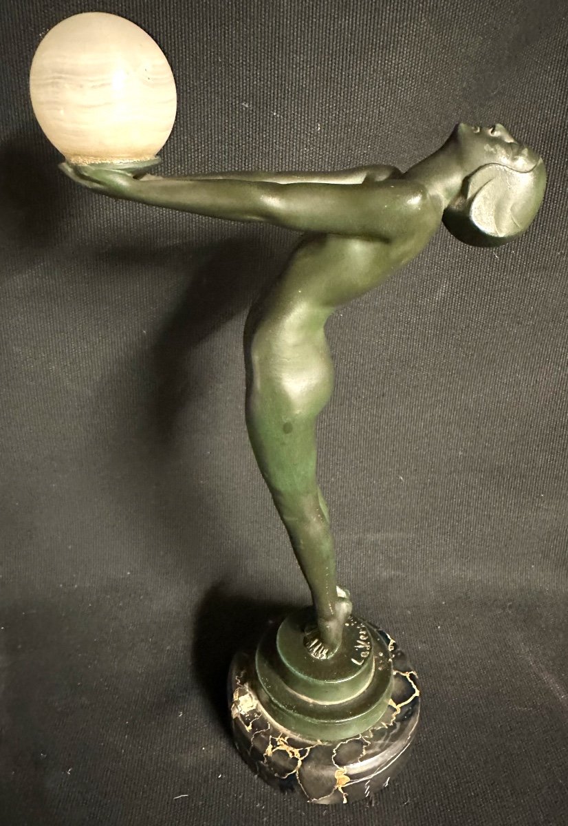Max Le Verrier 1891-1973 Rare Clarté Sculpture Signed And In Very Good Condition-photo-2