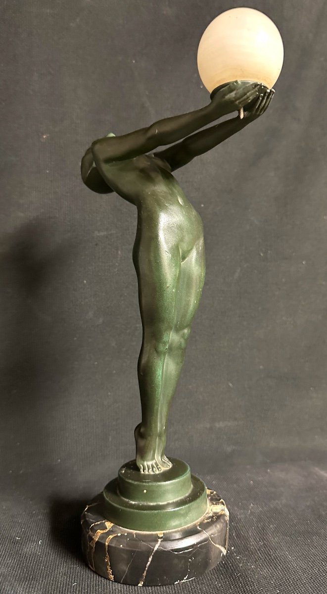 Max LE VERRIER 1891-1973 RARE sculpture Clarté signée et en très bon état-photo-4