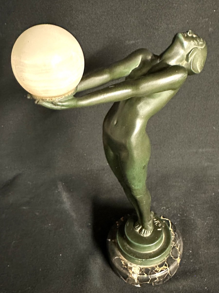 Max LE VERRIER 1891-1973 RARE sculpture Clarté signée et en très bon état-photo-6