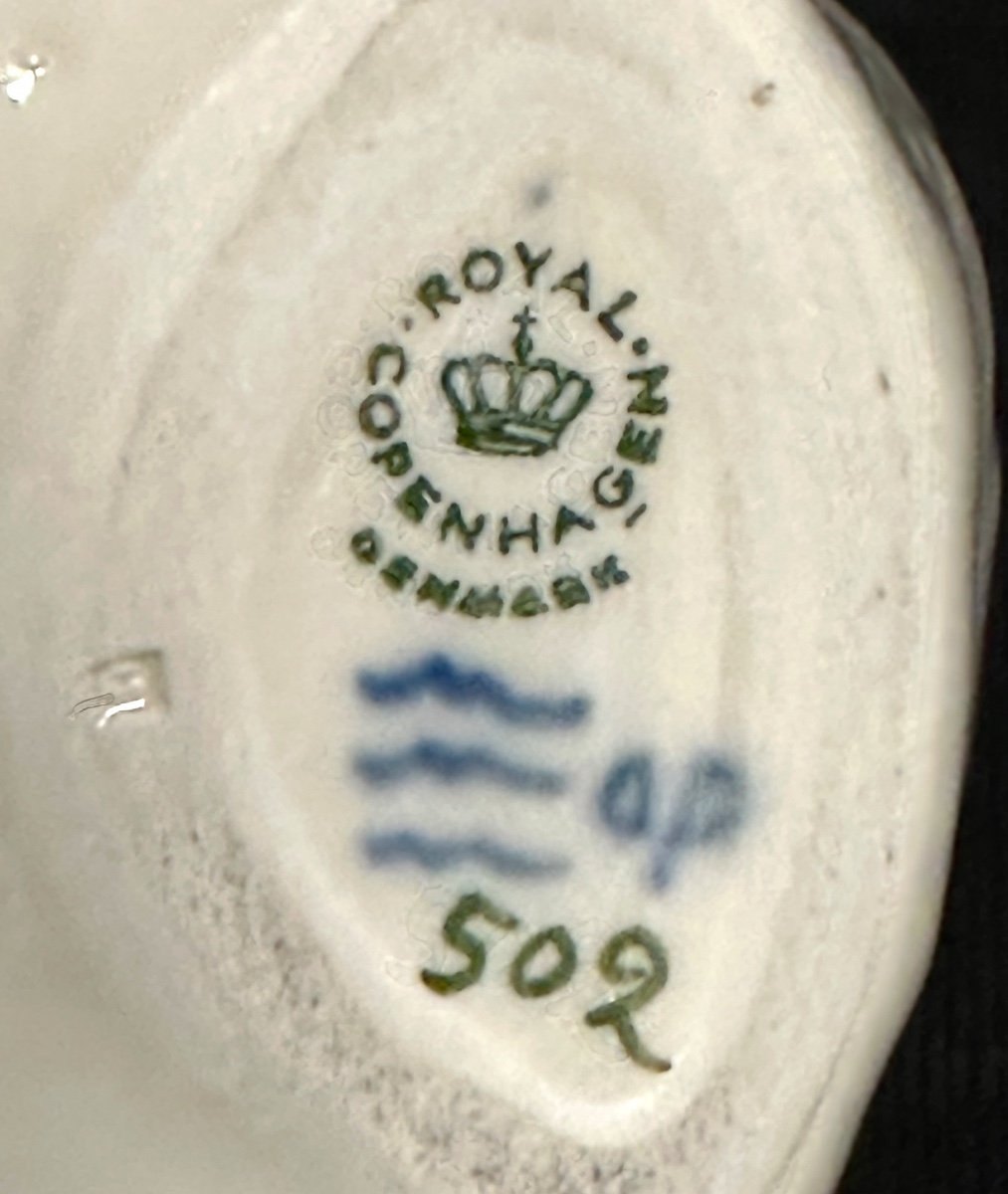 GRAND Ours polaire assis ROYAL COPENHAGEN 32cm porcelaine Denmark C.F. LIISBERG Copenhague Collection-photo-3