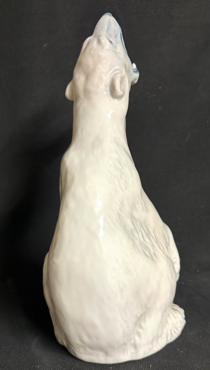 GRAND Ours polaire assis ROYAL COPENHAGEN 32cm porcelaine Denmark C.F. LIISBERG Copenhague Collection-photo-6