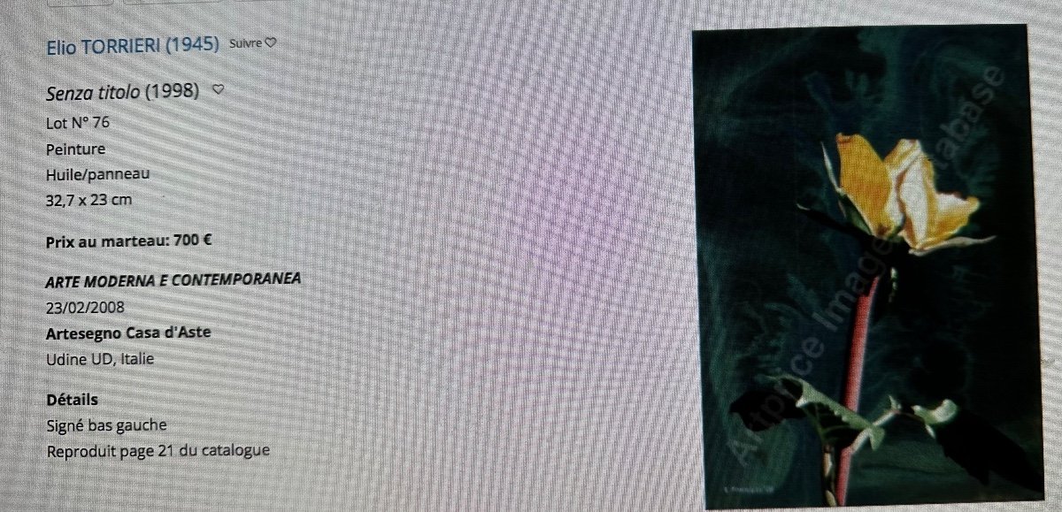 élio Torrieri 1945 Huile surréaliste Exposition en Galerie 1977 Italie Turin-photo-5