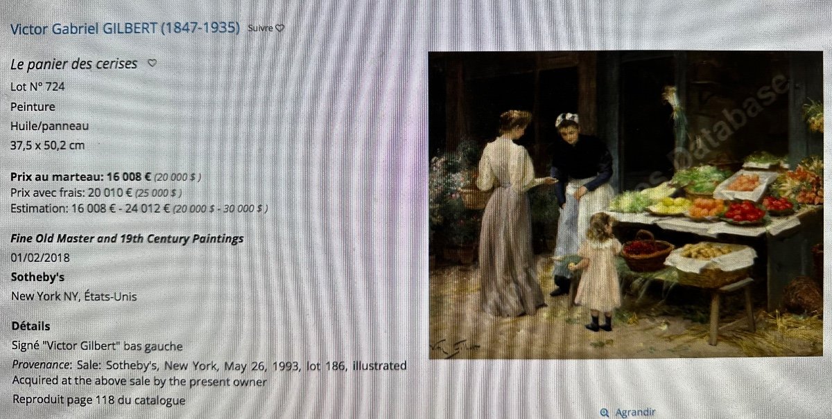 Victor Gabriel Gilbert 1847-1935 Oil The Oyster Merchant In Very Good Condition Paris-photo-6