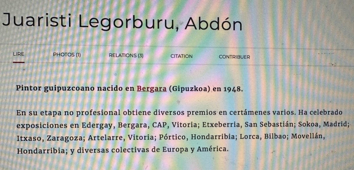 Abdon JUARISTI LEGORBURU 1948-1997 Huile paysage Pays Basque Espagne /1-photo-4