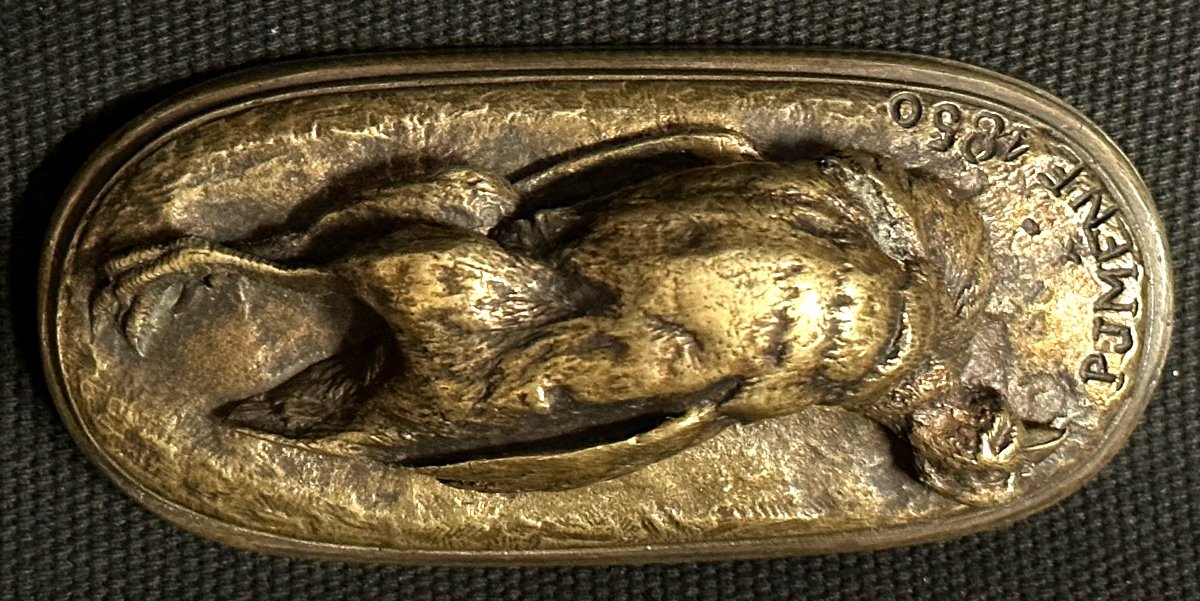 Pierre-jules Mène 1810-1879 Rare Bronze Still Life Of Partridge Paperweight Dated 1850 Signed Hunting